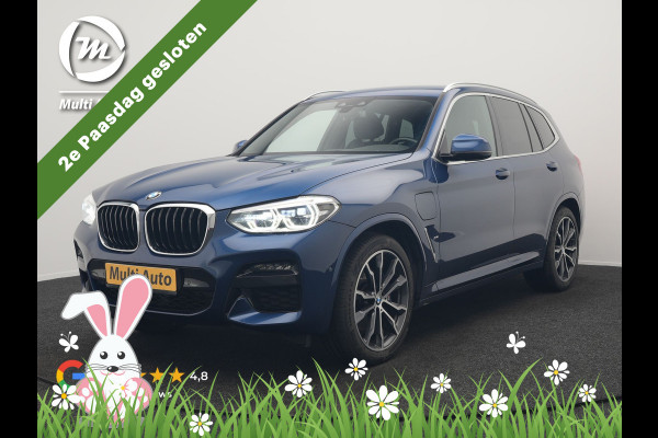 BMW X3 xDrive30e M Sport PHEV 293pk Dealer O.H. | Trekhaak Af Fabriek | Camera | Adaptief Onderstel | Lederen Sportstoelen Verwarmd | Adaptive LED | Hifi Audio | Sfeerverlichting | 20"L.M | Virtual | Navigatie | DAB | Cruise Control | Plug