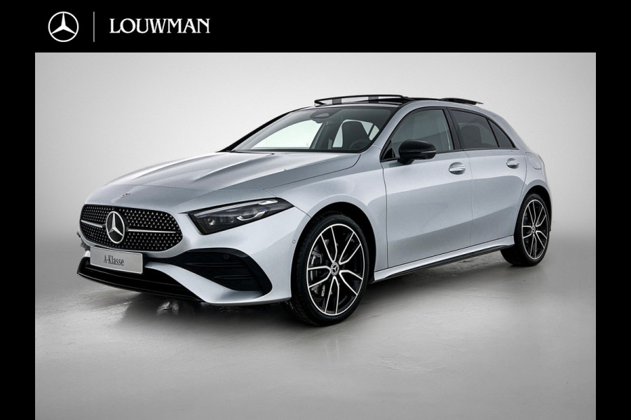 Mercedes-Benz A-Klasse 250 e Business Solution AMG | AMG Line Plus pakket | Trekhaak | 360° camera | Head-up display | Panoramaschuifdak | MULTIBEAM LED | Smartphone-integratie | 19 inch AMG velgen |