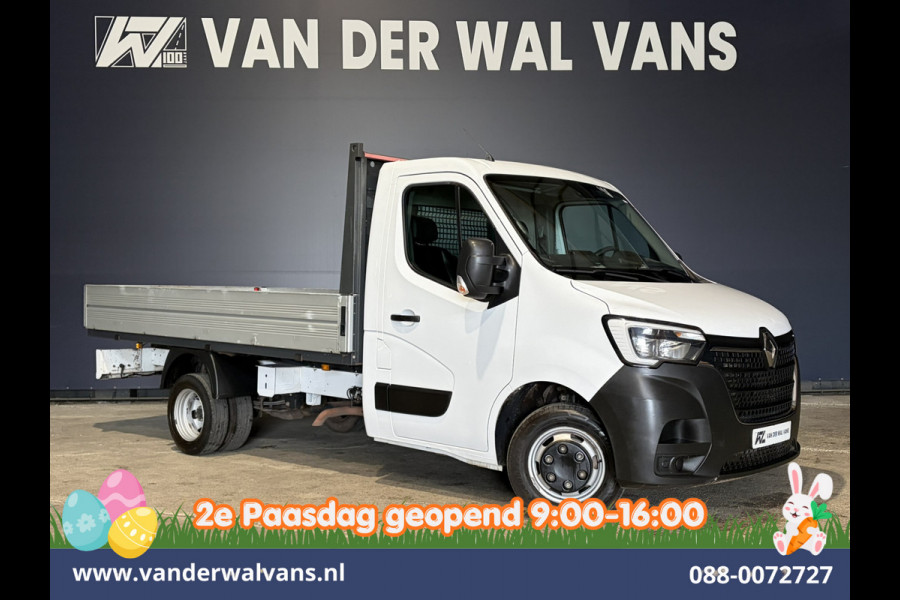 Renault Master 2.0 dCi Pick Up Open Laadbak Dubbel Lucht Euro6 Airco | Cruisecontrol | LED | Leder Bluetooth telefoonvoorbereiding