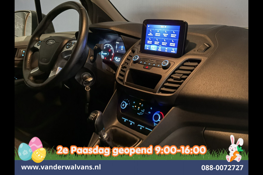 Ford Transit Connect 1.5 EcoBlue 100pk L2H1 Euro6 Airco | 3-Zits | Camera | Cruisecontrol | Trekhaak Dakdragers, Parkeersensoren, Verwarmde voorruit, Bijrijdersbank