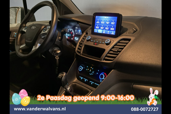 Ford Transit Connect 1.5 EcoBlue 100pk L2H1 Euro6 Airco | 3-Zits | Camera | Cruisecontrol | Trekhaak Dakdragers, Parkeersensoren, Verwarmde voorruit, Bijrijdersbank
