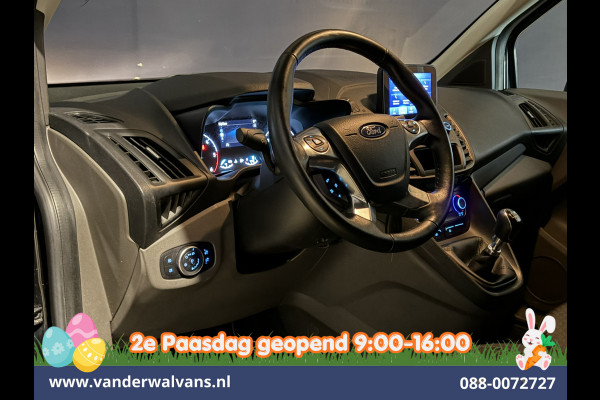 Ford Transit Connect 1.5 EcoBlue 100pk L2H1 Euro6 Airco | 3-Zits | Camera | Cruisecontrol | Trekhaak Dakdragers, Parkeersensoren, Verwarmde voorruit, Bijrijdersbank