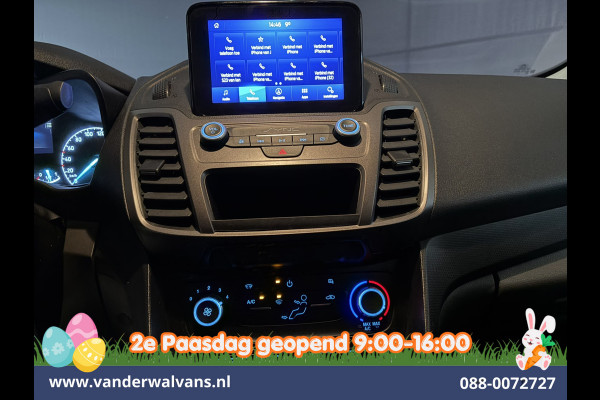 Ford Transit Connect 1.5 EcoBlue 100pk L2H1 Euro6 Airco | 3-Zits | Camera | Cruisecontrol | Trekhaak Dakdragers, Parkeersensoren, Verwarmde voorruit, Bijrijdersbank