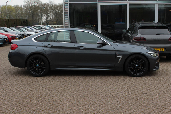 BMW 4 Serie Gran Coupé 418i High Exe. M Sport / Trekhaak / Schuifdak / 360Camera / 18'' / Navigatie / Dodehoek / DAB / Cruise Control / Getint glas / Stoelverwarming