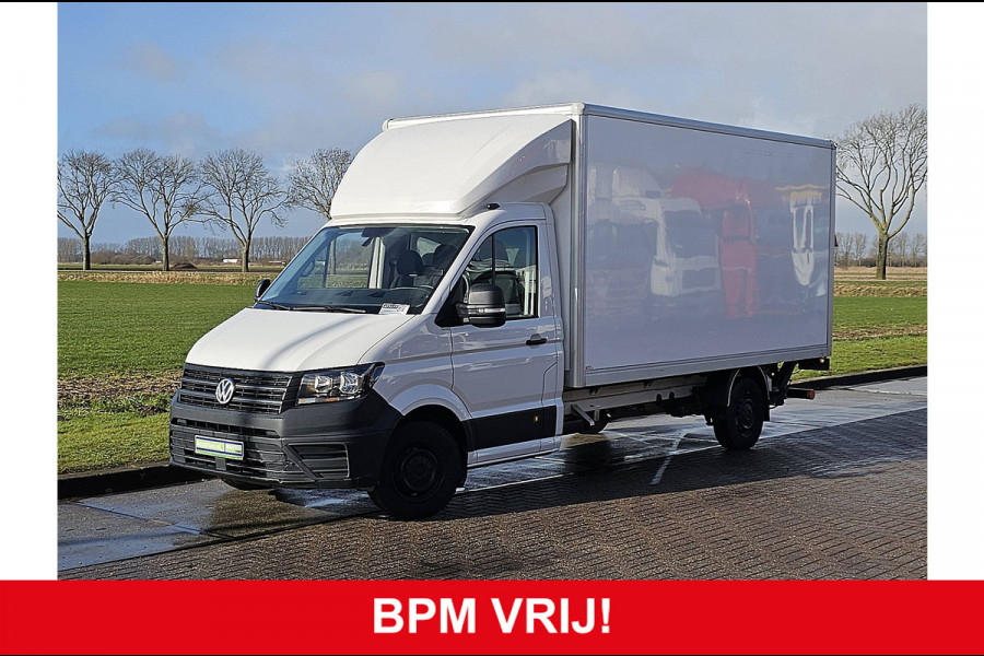 Volkswagen Crafter 35 2.0 TDI Bakwagen Laadklep Airco Zijdeur Spoiler Lat-om-Lat Betimmerd CruiseControl Carplay 140Pk Euro6!