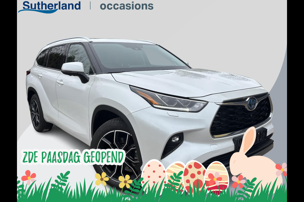 Toyota highlander 2.5 AWD Hybrid Premium | 7p |  Panoramadak | 360 graden camera | Platinum Pearl White | Adaptieve cruisecontrol | JBL audio | Head up Display | Stoelverwarming | Achterbank verwarmd