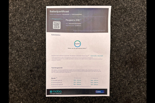 Peugeot e-208 EV Allure Pack 50 kWh | SOH 92% | Origineel Nederlands | 1e Eigenaar | Carplay | Camera | Cruise control