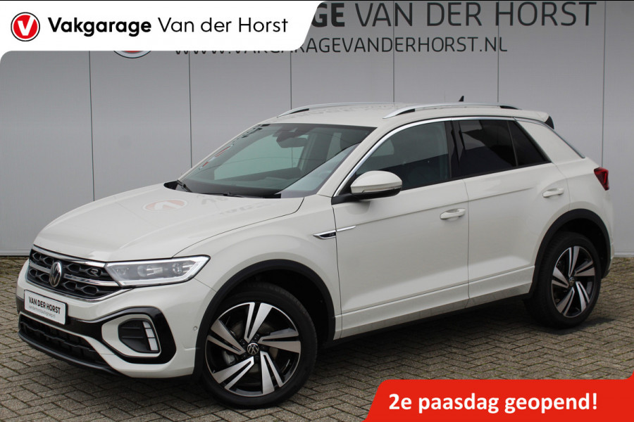 Volkswagen T-Roc 1.5-150pk R-Line Edition DSG-AUTOMAAT ! Gun u het comfort van een automaat ! Slechts 19.000km ! Stoel- en voorraamverw., IQ-light, Adaptieve cruise cntrl, Navigatie by Apple Carplay/Android auto, Autm. airco dual, Camera, Elektr. achterklep etc.