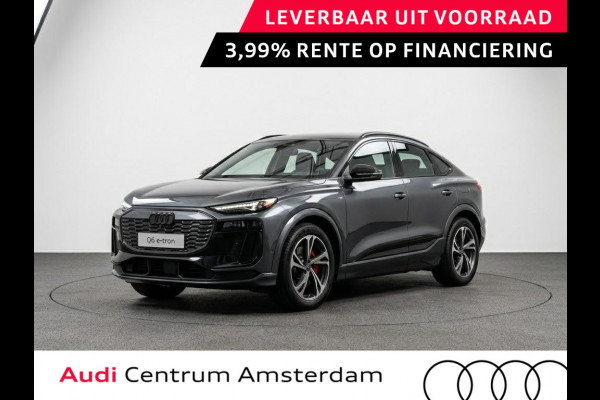 Audi Q6 Sportback e-tron S edition 83Kwh 252 pk | Adaptive air suspension | Glazen panoramadak | Stoelverwarming voorin en achterin | Stuurverwarming |
