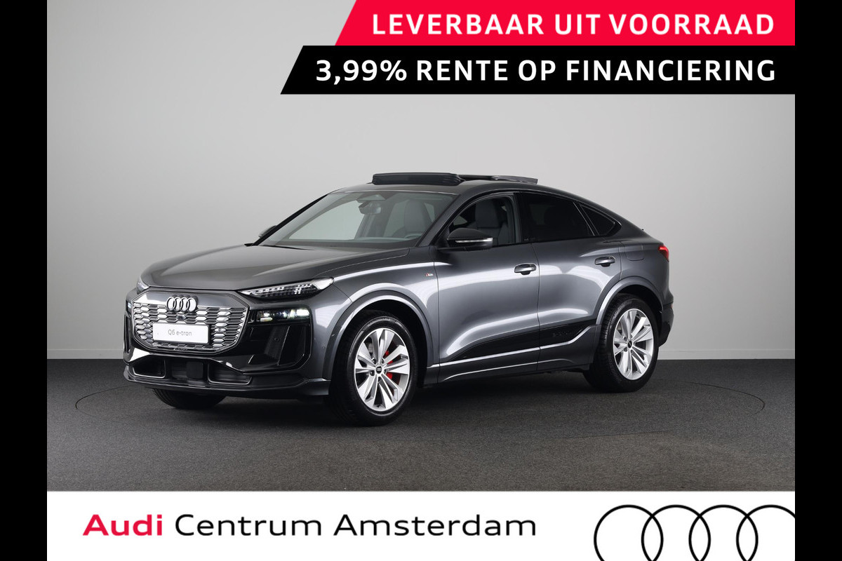 Audi Q6 Sportback e-tron S edition 83Kwh 252 pk Sportback | Techniek pakket plus | Glazen panoramadak | Bang & Olufsen 3D | Head-up display |