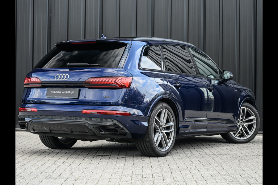 Audi Q7 55 TFSI e quattro Pro Line S | S-Seats | Panoramdak | Bang&Olufsen | Head-up | Memory | Trekhaak | Luchtvering | 360 camera | Soft-close | Adaptive cruise