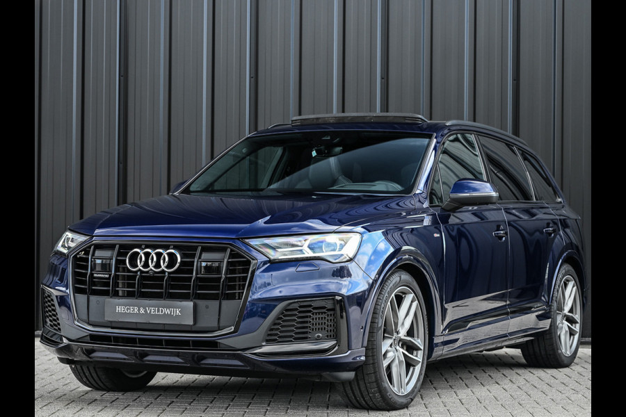 Audi Q7 55 TFSI e quattro Pro Line S | S-Seats | Panoramdak | Bang&Olufsen | Head-up | Memory | Trekhaak | Luchtvering | 360 camera | Soft-close | Adaptive cruise