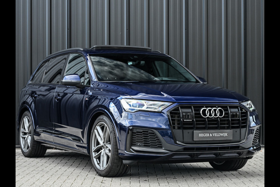 Audi Q7 55 TFSI e quattro Pro Line S | S-Seats | Panoramdak | Bang&Olufsen | Head-up | Memory | Trekhaak | Luchtvering | 360 camera | Soft-close | Adaptive cruise