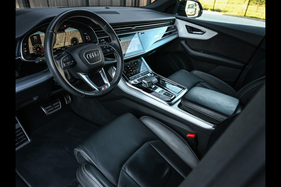Audi Q8 55 TFSI e quattro Pro Line | Head-Up | Night vision | Luchtvering | Adaptive cruise | 360 Camera | Soft close | Keyless | Ambiance interieur | Achterbank verwarming | Trekhaak