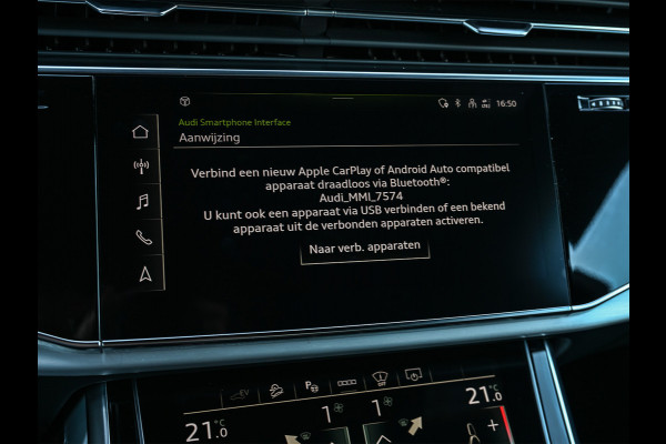 Audi Q8 55 TFSI e quattro Pro Line | Head-Up | Night vision | Luchtvering | Adaptive cruise | 360 Camera | Soft close | Keyless | Ambiance interieur | Achterbank verwarming | Trekhaak