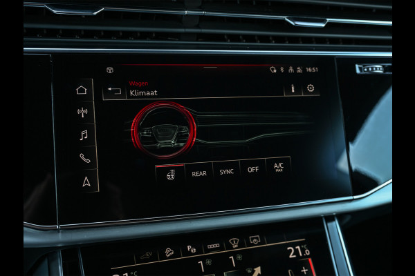 Audi Q8 55 TFSI e quattro Pro Line | Head-Up | Night vision | Luchtvering | Adaptive cruise | 360 Camera | Soft close | Keyless | Ambiance interieur | Achterbank verwarming | Trekhaak