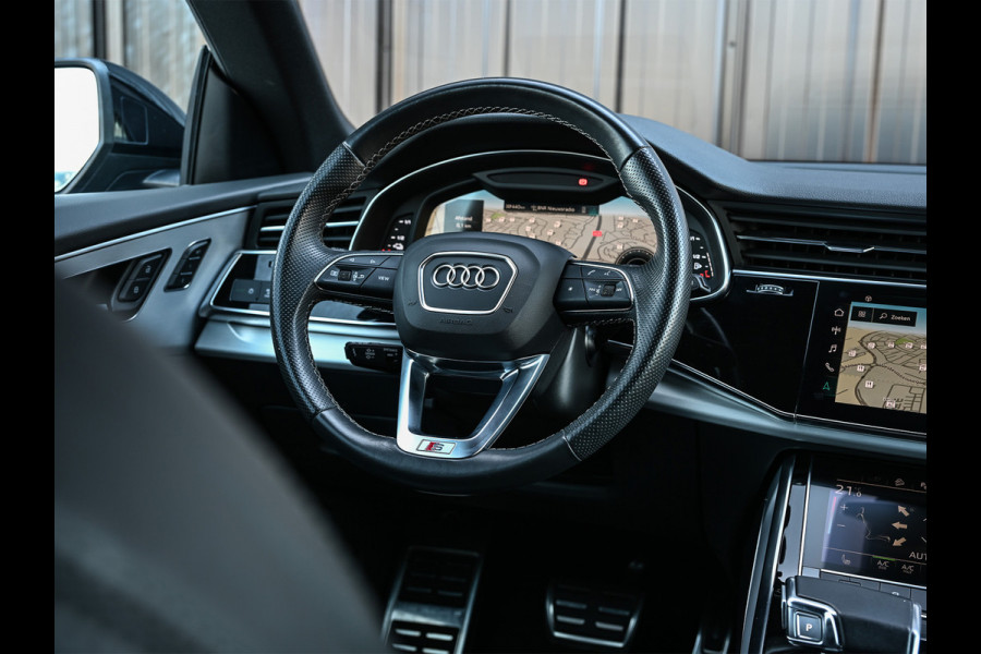 Audi Q8 55 TFSI e quattro Pro Line | Head-Up | Night vision | Luchtvering | Adaptive cruise | 360 Camera | Soft close | Keyless | Ambiance interieur | Achterbank verwarming | Trekhaak