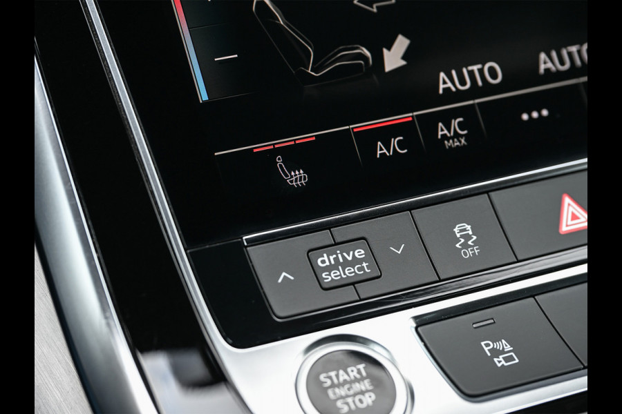 Audi Q8 55 TFSI e quattro Pro Line | S-Seats | B&O Sound | Head-Up | Night vision | Luchtvering | Adaptive cruise  | Camera | Keyless | Ambiance interieur |