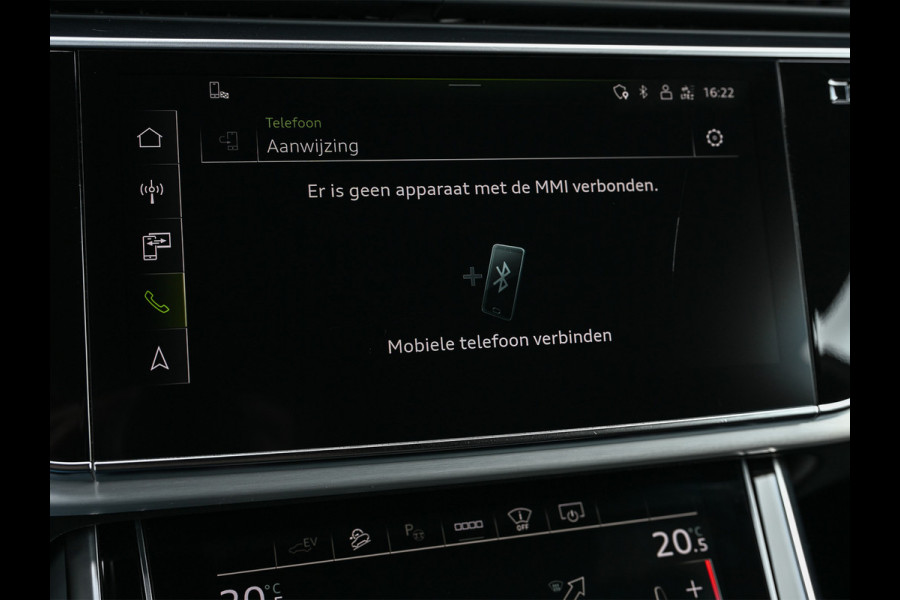 Audi Q8 55 TFSI e quattro Pro Line | S-Seats | B&O Sound | Head-Up | Night vision | Luchtvering | Adaptive cruise  | Camera | Keyless | Ambiance interieur |