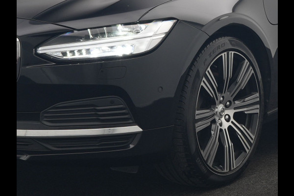 Volvo V90 T8 AWD Inscription Exclusive PHEV 394pk Dealer O.H. | Panodak | Head Up | Adaptive Cruise | 360 Camera | Bowers & Wilkins | Lederen Sportstoelen Ventilatie & Memory | Keyless | Blis | Stoelen & Stuur Verwarmd | Apple Carplay | Plug In Hybrid
