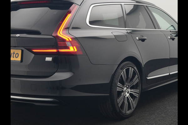 Volvo V90 T8 AWD Inscription Exclusive PHEV 394pk Dealer O.H. | Panodak | Head Up | Adaptive Cruise | 360 Camera | Bowers & Wilkins | Lederen Sportstoelen Ventilatie & Memory | Keyless | Blis | Stoelen & Stuur Verwarmd | Apple Carplay | Plug In Hybrid