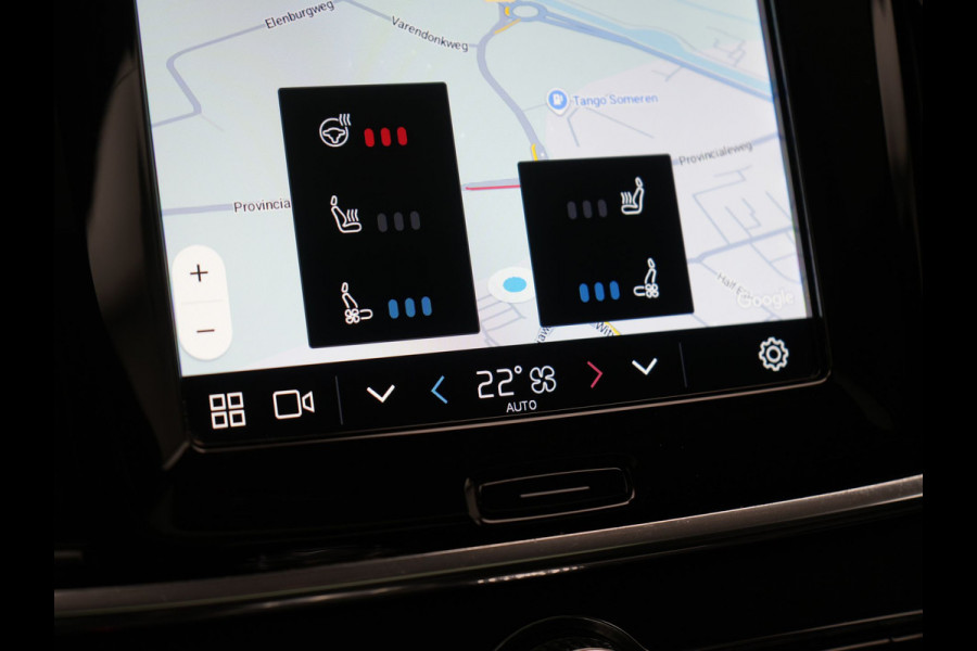 Volvo V90 T8 AWD Inscription Exclusive PHEV 394pk Dealer O.H. | Panodak | Head Up | Adaptive Cruise | 360 Camera | Bowers & Wilkins | Lederen Sportstoelen Ventilatie & Memory | Keyless | Blis | Stoelen & Stuur Verwarmd | Apple Carplay | Plug In Hybrid