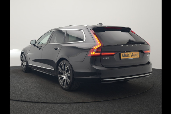 Volvo V90 T8 AWD Inscription Exclusive PHEV 394pk Dealer O.H. | Panodak | Head Up | Adaptive Cruise | 360 Camera | Bowers & Wilkins | Lederen Sportstoelen Ventilatie & Memory | Keyless | Blis | Stoelen & Stuur Verwarmd | Apple Carplay | Plug In Hybrid