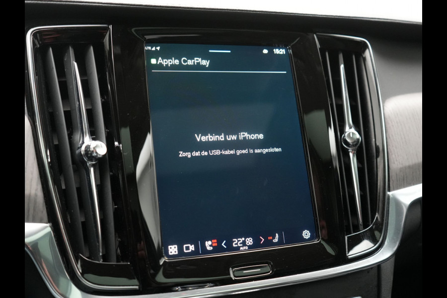 Volvo V90 T8 AWD Inscription Exclusive PHEV 394pk Dealer O.H. | Panodak | Head Up | Adaptive Cruise | 360 Camera | Bowers & Wilkins | Lederen Sportstoelen Ventilatie & Memory | Keyless | Blis | Stoelen & Stuur Verwarmd | Apple Carplay | Plug In Hybrid