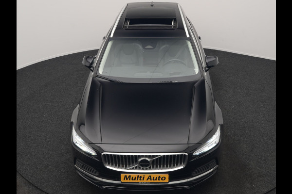 Volvo V90 T8 AWD Inscription Exclusive PHEV 394pk Dealer O.H. | Panodak | Head Up | Adaptive Cruise | 360 Camera | Bowers & Wilkins | Lederen Sportstoelen Ventilatie & Memory | Keyless | Blis | Stoelen & Stuur Verwarmd | Apple Carplay | Plug In Hybrid