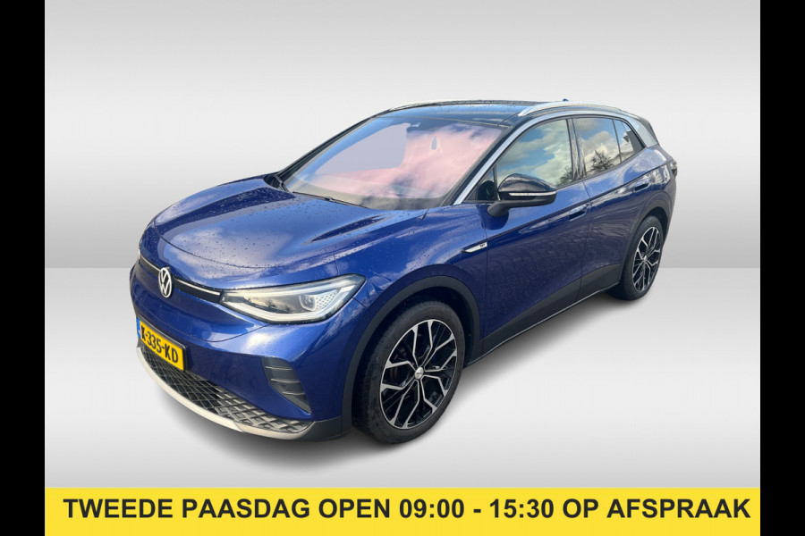Volkswagen ID.4 First Max 77 kWh / Full option! / Trekhaak / Panoramadak / Camera / Head-up / Keyless / 21'' / ACC / Dodehoek / Elektr. stoelen / Massage / Navigatie / Stuurverwarming