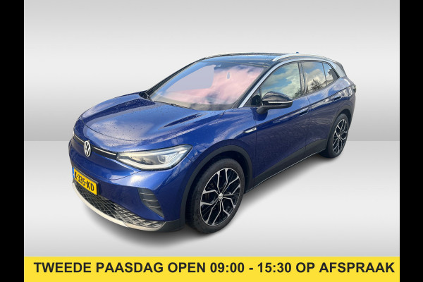 Volkswagen ID.4 First Max 77 kWh / Full option! / Trekhaak / Panoramadak / Camera / Head-up / Keyless / 21'' / ACC / Dodehoek / Elektr. stoelen / Massage / Navigatie / Stuurverwarming