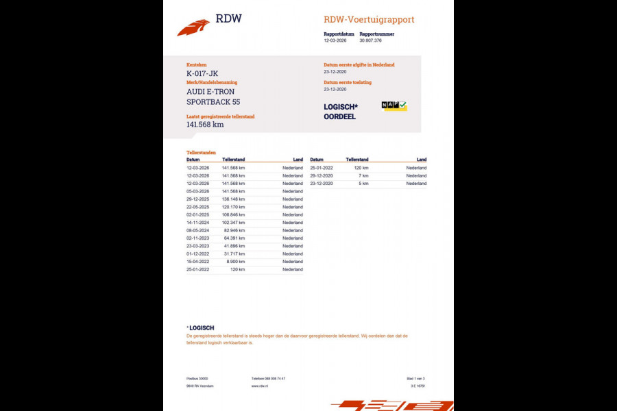 Audi e-tron Sportback 55 Quattro Business Plus 95 kWh|92%SOH|AFN.TREKHAAK|LEDER|PANO|MEMORY|ACC|CARPLAY|STOELVERW|IN.BTW|1EIG|NAP|