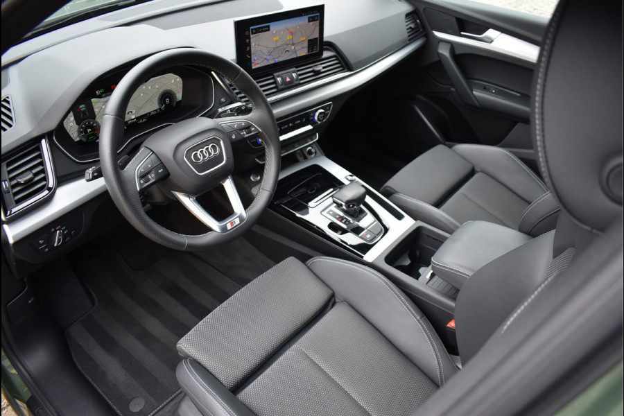 Audi Q5 50 TFSI e S-Line 299 Pk Black Optik Matrix Leder Navi Carbon 20 Inch Trekhaak
