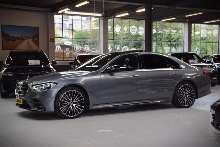 Mercedes-Benz S-Klasse 580 e 4MATIC Lang AMG Line Panoramadak|Org.NL|Dealer Onderhouden|BTW|Achterass-besturing