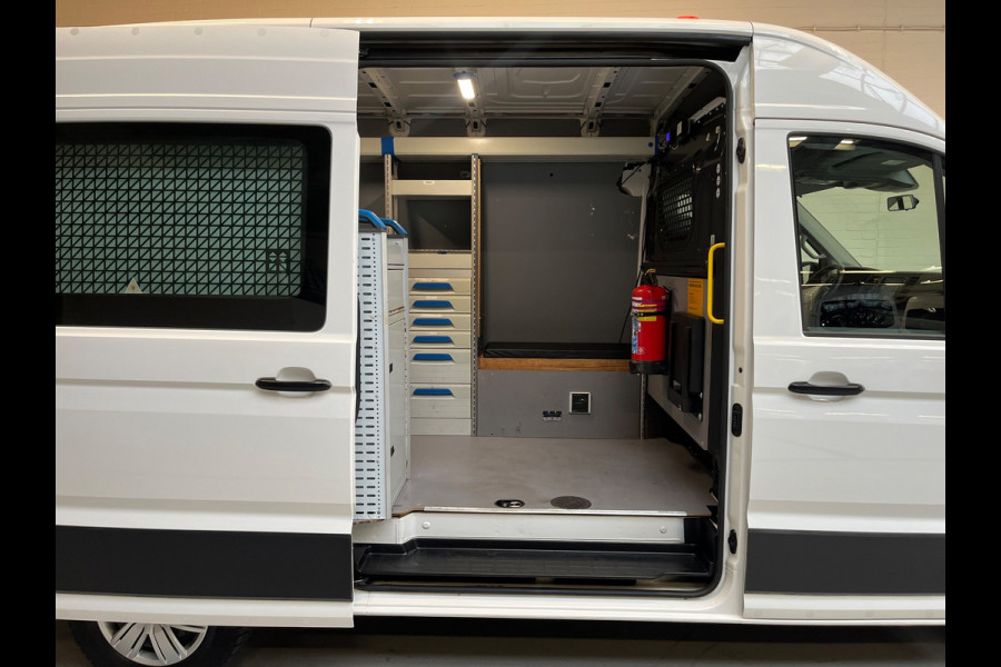 Volkswagen Crafter Werkplaats 35 2.0 TDI 140pk euro6 L3H3 Highline Servicewagen Sortimo Standkachel v230 Trekhaak RIJKLAARPRIJS!