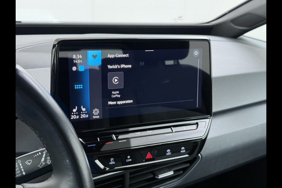 Volkswagen ID.3 First 62kWh Trekhaak Adap.Cruise Apple Carplay Android Navi Ecc Pdc Bluetooth Keyless Led Rijstrooksensor IQ Drive Stoel+Stuurverwarming SOH 90% 1e Eigenaar Origineel Nederlandse Auto