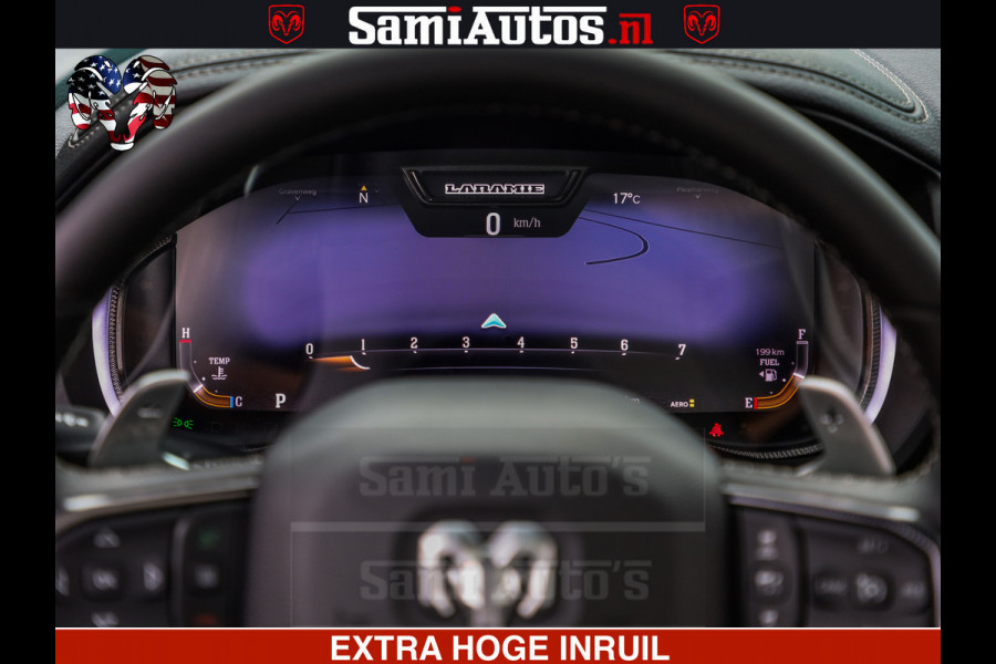 Dodge Ram GT TRX PACK | 5.7 V8 HEMI | STRIPING | LUCHT VERING | ADAPTIVE CRUISE | PANORAMADAK | MEGA DIK | Comfortabele Dubbele Cabine met Royale 5 Zitplaatsen | DC |