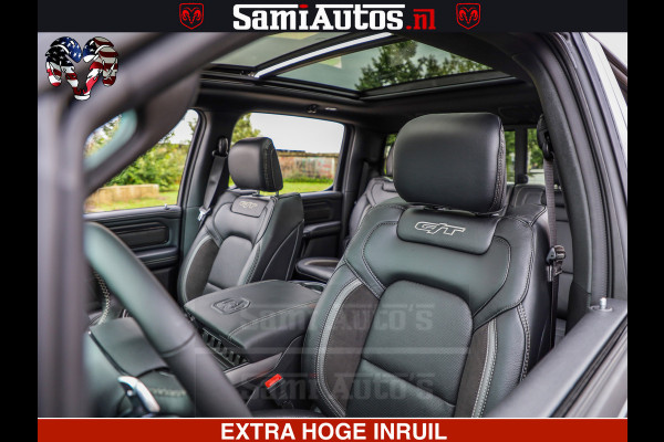 Dodge Ram GT TRX PACK | 5.7 V8 HEMI | STRIPING | LUCHT VERING | ADAPTIVE CRUISE | PANORAMADAK | MEGA DIK | Comfortabele Dubbele Cabine met Royale 5 Zitplaatsen | DC |