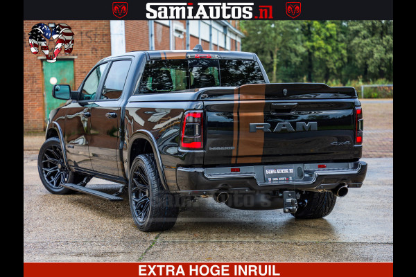 Dodge Ram GT TRX PACK | 5.7 V8 HEMI | STRIPING | LUCHT VERING | ADAPTIVE CRUISE | PANORAMADAK | MEGA DIK | Comfortabele Dubbele Cabine met Royale 5 Zitplaatsen | DC |