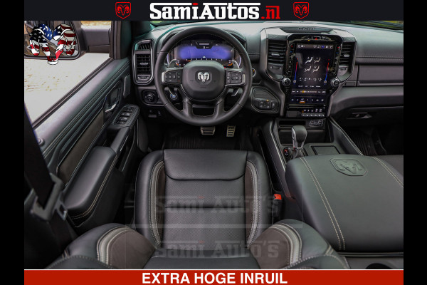 Dodge Ram GT TRX PACK | 5.7 V8 HEMI | STRIPING | LUCHT VERING | ADAPTIVE CRUISE | PANORAMADAK | MEGA DIK | Comfortabele Dubbele Cabine met Royale 5 Zitplaatsen | DC |