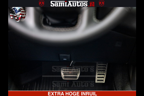 Dodge Ram GT TRX PACK | 5.7 V8 HEMI | STRIPING | LUCHT VERING | ADAPTIVE CRUISE | PANORAMADAK | MEGA DIK | Comfortabele Dubbele Cabine met Royale 5 Zitplaatsen | DC |