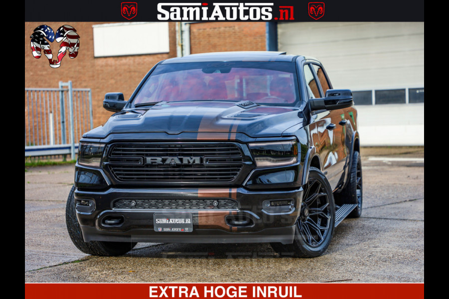 Dodge Ram GT TRX PACK | 5.7 V8 HEMI | STRIPING | LUCHT VERING | ADAPTIVE CRUISE | PANORAMADAK | MEGA DIK | Comfortabele Dubbele Cabine met Royale 5 Zitplaatsen | DC |