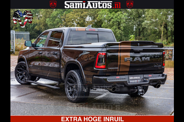 Dodge Ram GT TRX PACK | 5.7 V8 HEMI | STRIPING | LUCHT VERING | ADAPTIVE CRUISE | PANORAMADAK | MEGA DIK | Comfortabele Dubbele Cabine met Royale 5 Zitplaatsen | DC |