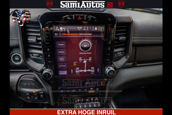 Dodge Ram GT TRX PACK | 5.7 V8 HEMI | STRIPING | LUCHT VERING | ADAPTIVE CRUISE | PANORAMADAK | MEGA DIK | Comfortabele Dubbele Cabine met Royale 5 Zitplaatsen | DC |