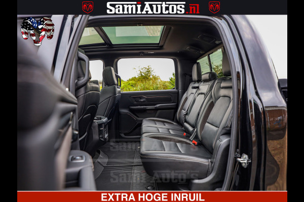 Dodge Ram GT TRX PACK | 5.7 V8 HEMI | STRIPING | LUCHT VERING | ADAPTIVE CRUISE | PANORAMADAK | MEGA DIK | Comfortabele Dubbele Cabine met Royale 5 Zitplaatsen | DC |