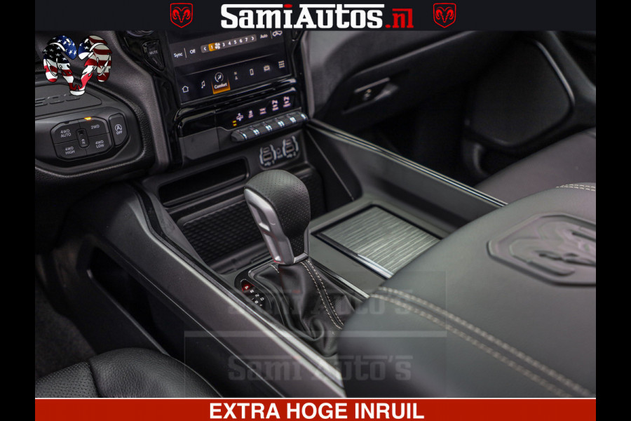Dodge Ram GT TRX PACK | 5.7 V8 HEMI | STRIPING | LUCHT VERING | ADAPTIVE CRUISE | PANORAMADAK | MEGA DIK | Comfortabele Dubbele Cabine met Royale 5 Zitplaatsen | DC |