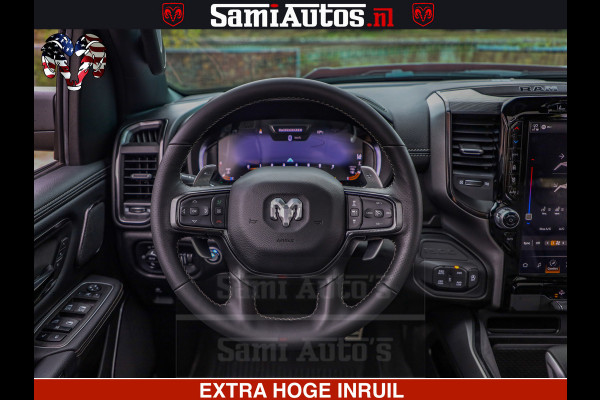 Dodge Ram GT TRX PACK | 5.7 V8 HEMI | STRIPING | LUCHT VERING | ADAPTIVE CRUISE | PANORAMADAK | MEGA DIK | Comfortabele Dubbele Cabine met Royale 5 Zitplaatsen | DC |