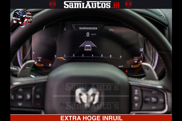 Dodge Ram GT TRX PACK | 5.7 V8 HEMI | STRIPING | LUCHT VERING | ADAPTIVE CRUISE | PANORAMADAK | MEGA DIK | Comfortabele Dubbele Cabine met Royale 5 Zitplaatsen | DC |