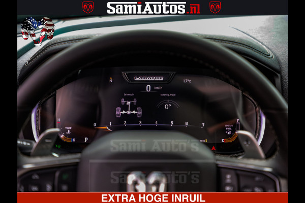 Dodge Ram GT TRX PACK | 5.7 V8 HEMI | STRIPING | LUCHT VERING | ADAPTIVE CRUISE | PANORAMADAK | MEGA DIK | Comfortabele Dubbele Cabine met Royale 5 Zitplaatsen | DC |