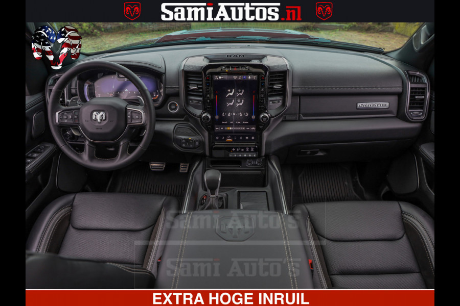 Dodge Ram GT TRX PACK | 5.7 V8 HEMI | STRIPING | LUCHT VERING | ADAPTIVE CRUISE | PANORAMADAK | MEGA DIK | Comfortabele Dubbele Cabine met Royale 5 Zitplaatsen | DC |